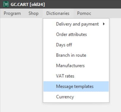 Message templates