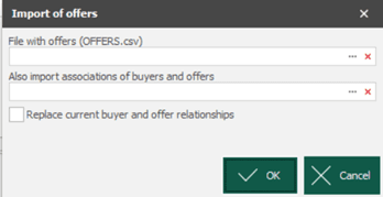 Import options