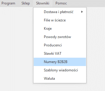 Słownik Numery B2B2B