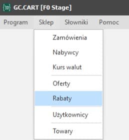 Lista rabatów