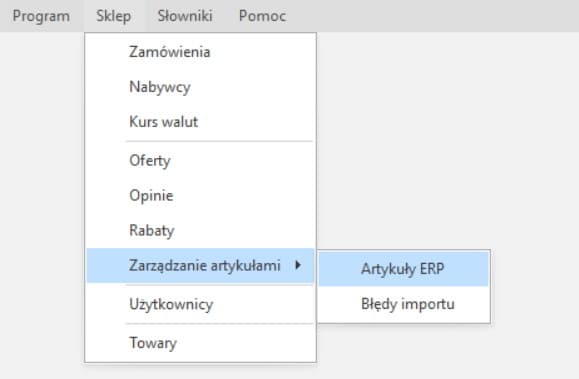 Artykuły ERP