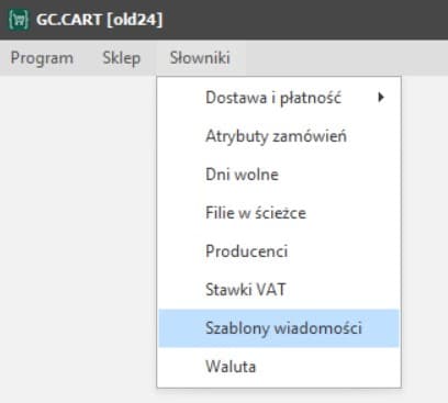 Szablony wiadomości