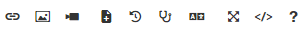 Ikony paska narzędzi edytora