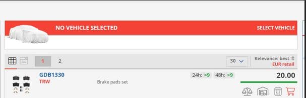 Overridden price in the webshop