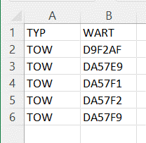 Import file format