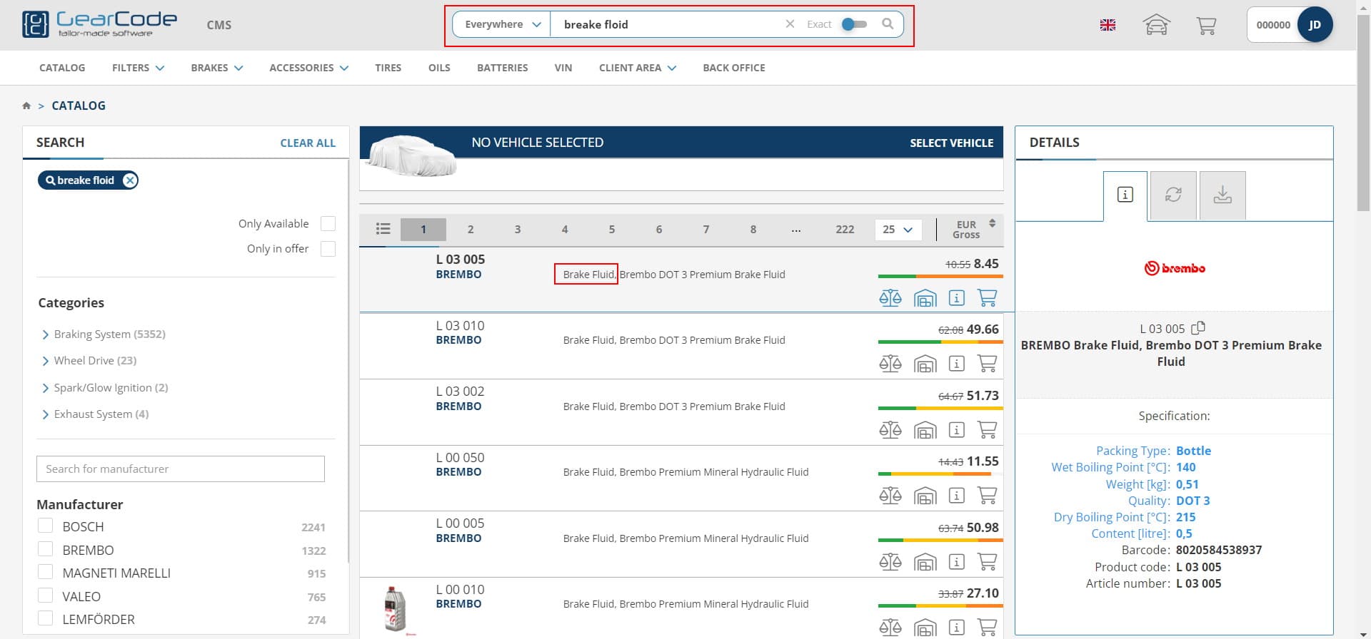 Typo-tolerant search