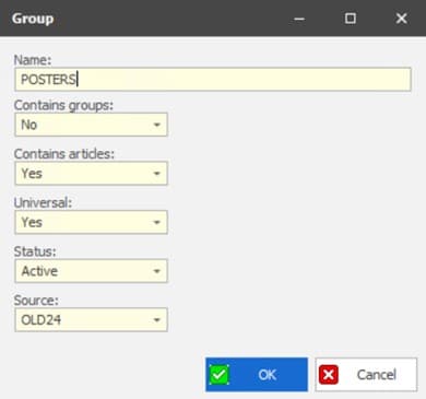 New group parameters