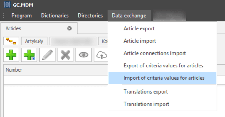 Data file for import
