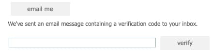 One-time code entry